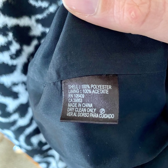 Tahari ASL for Bloomingdales - B&W Cocktail Dress - 10 - Picture 4 of 7